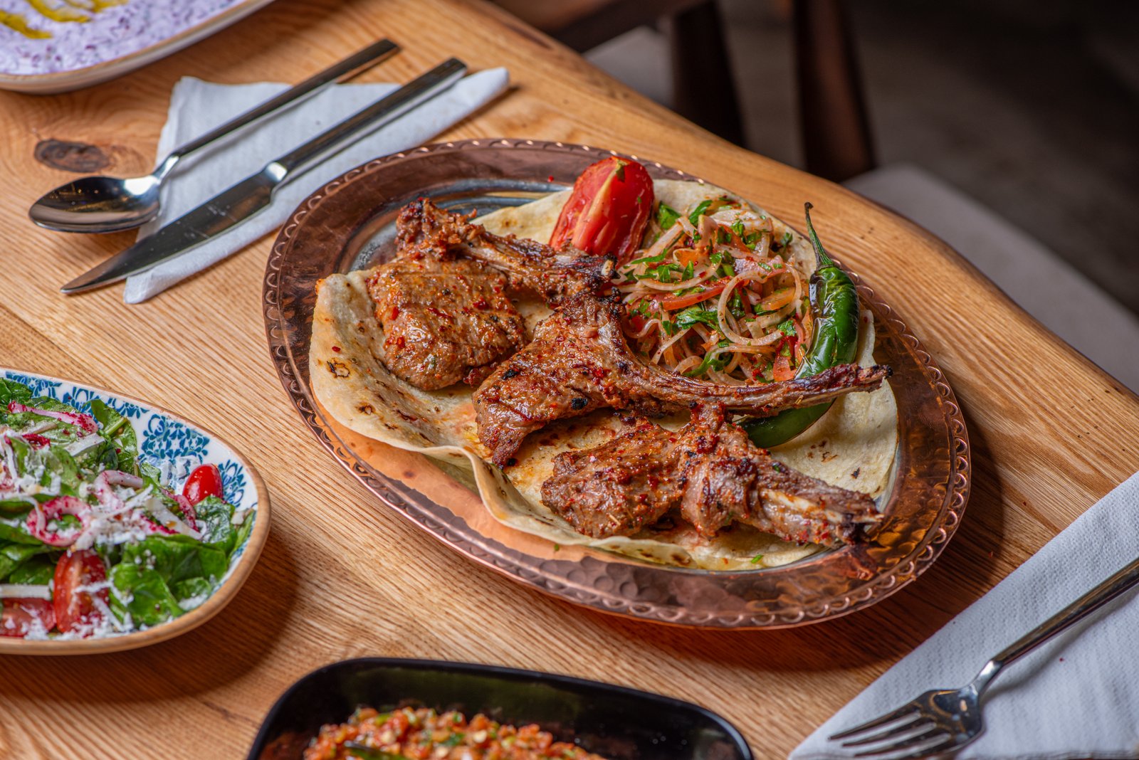 ريش لحم مشوية - مطعم مشاوي